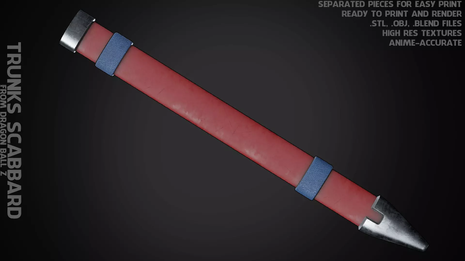 Dragon Ball Trunks Scabbard for Cosplay 3D print model_0