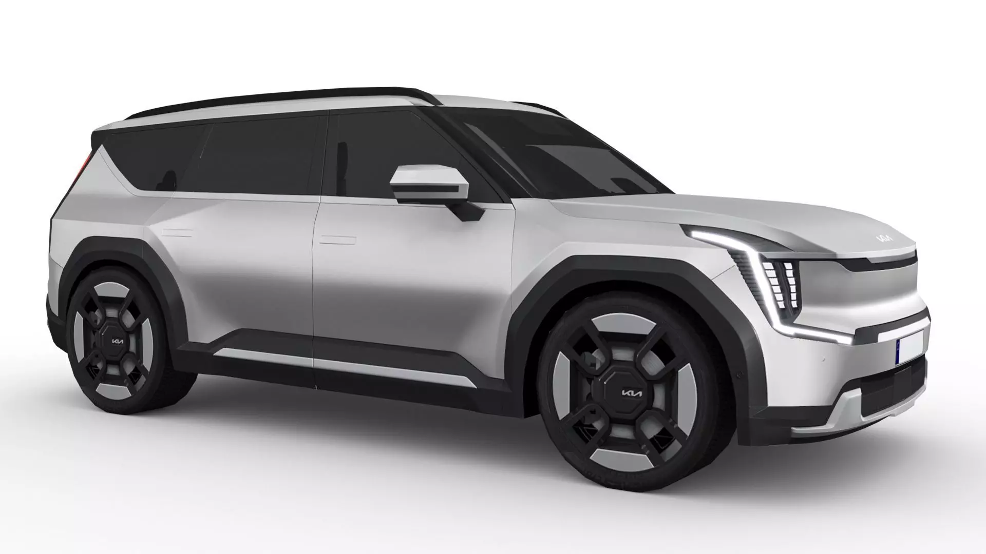 Kia EV9 2023 Low-poly 3D model