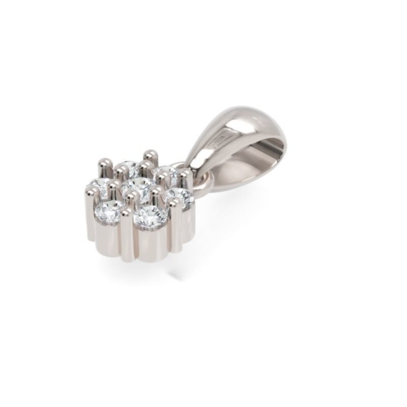 Diamond Pendant 3D-Printable Ornamental Jewelry Design 3D print model_2