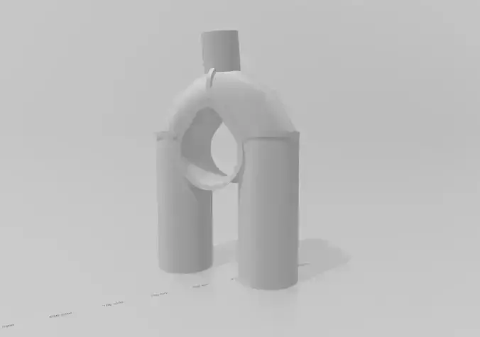 A hawse for a tugboat model 3D print model