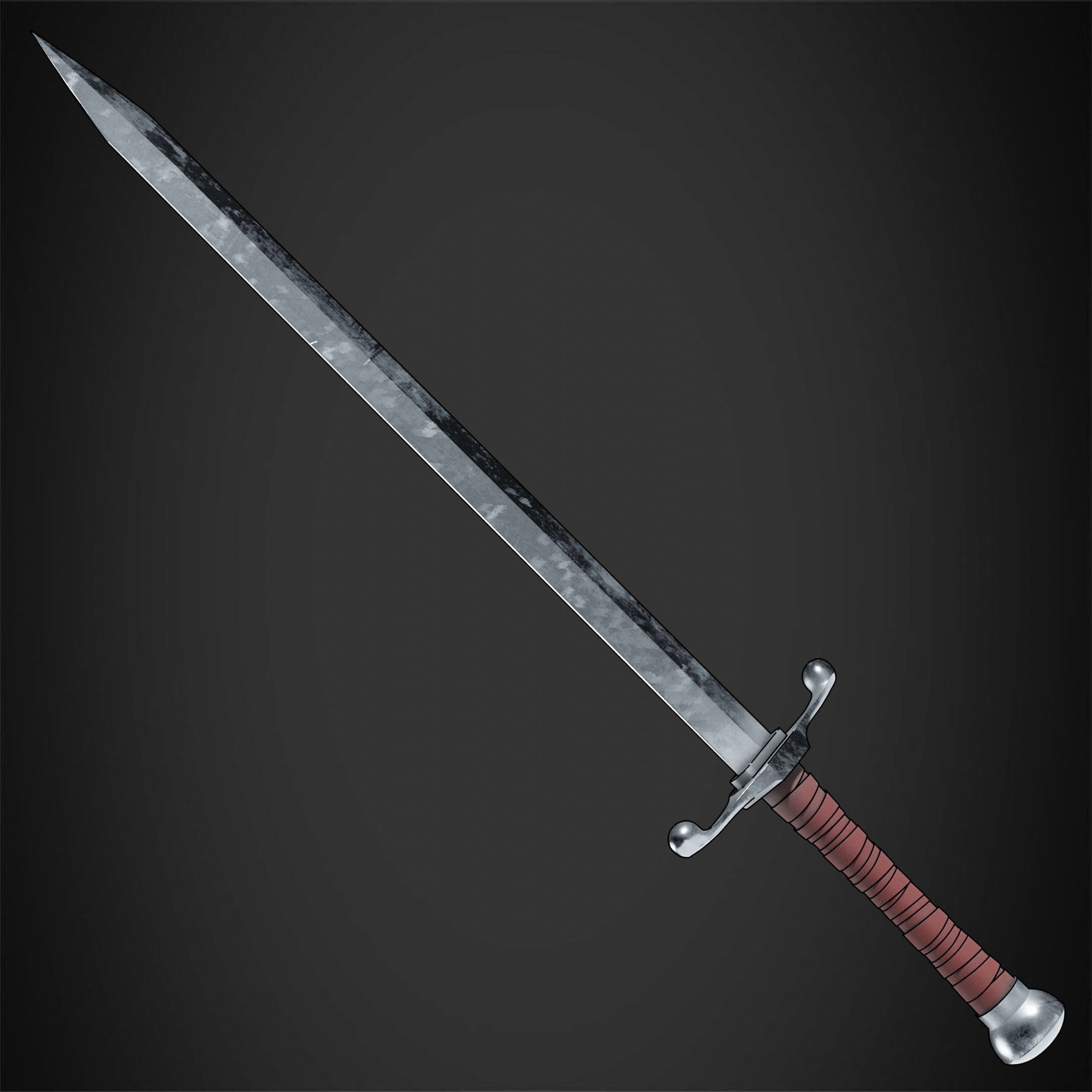 Dragon Ball Trunks Sword and Scabbard for Cosplay 3D Model Collection_4