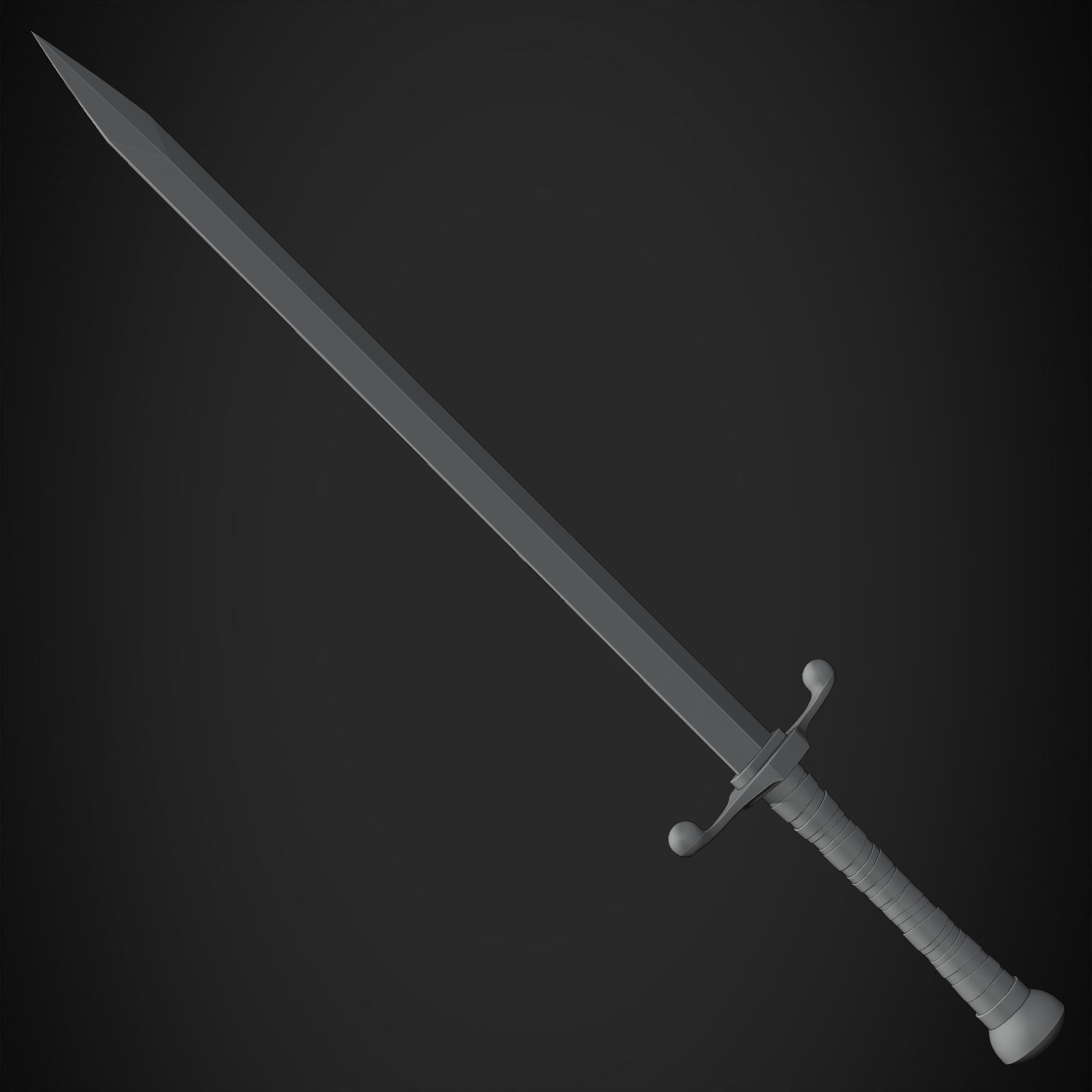 Dragon Ball Trunks Sword and Scabbard for Cosplay 3D Model Collection_24