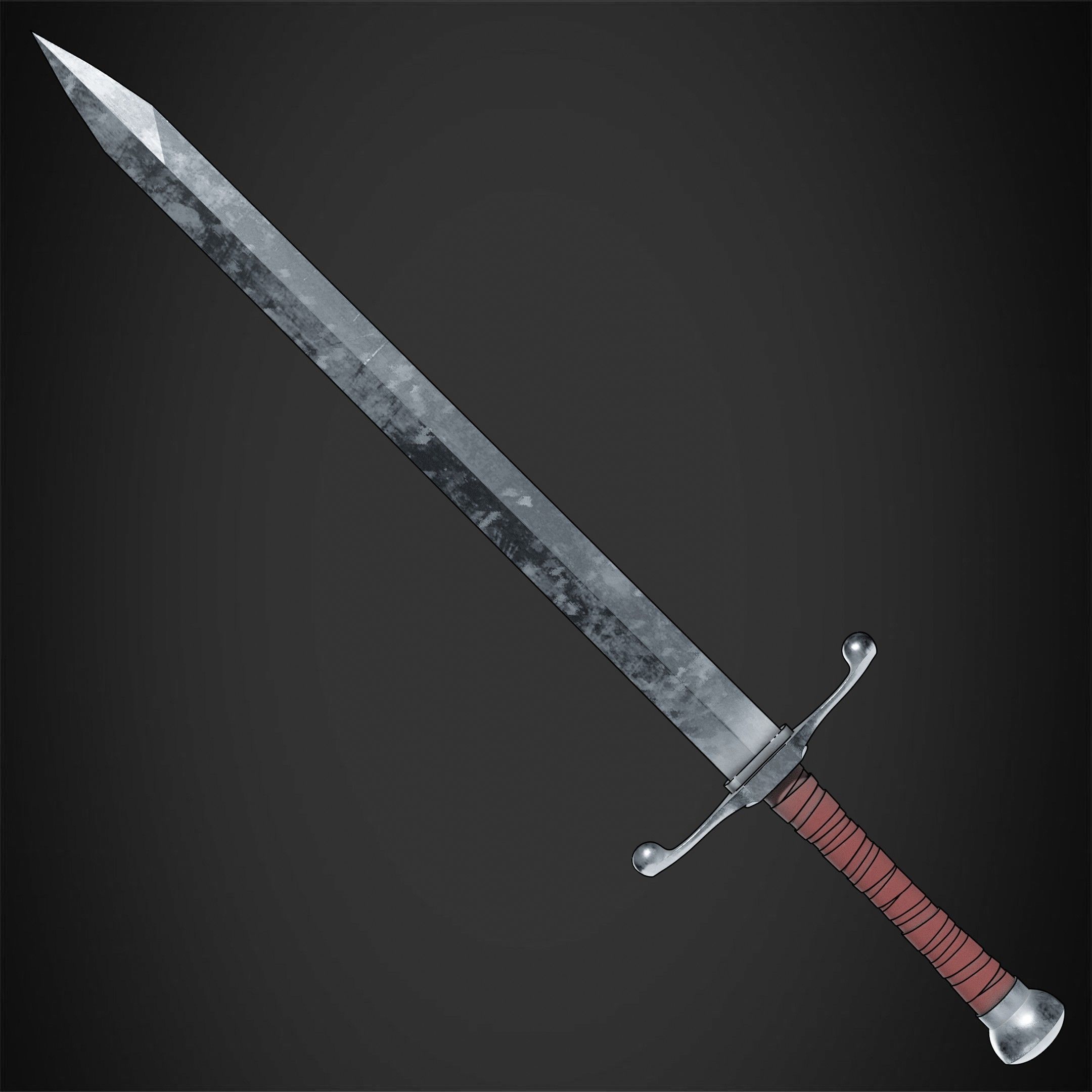 Dragon Ball Trunks Sword and Scabbard for Cosplay 3D Model Collection_7