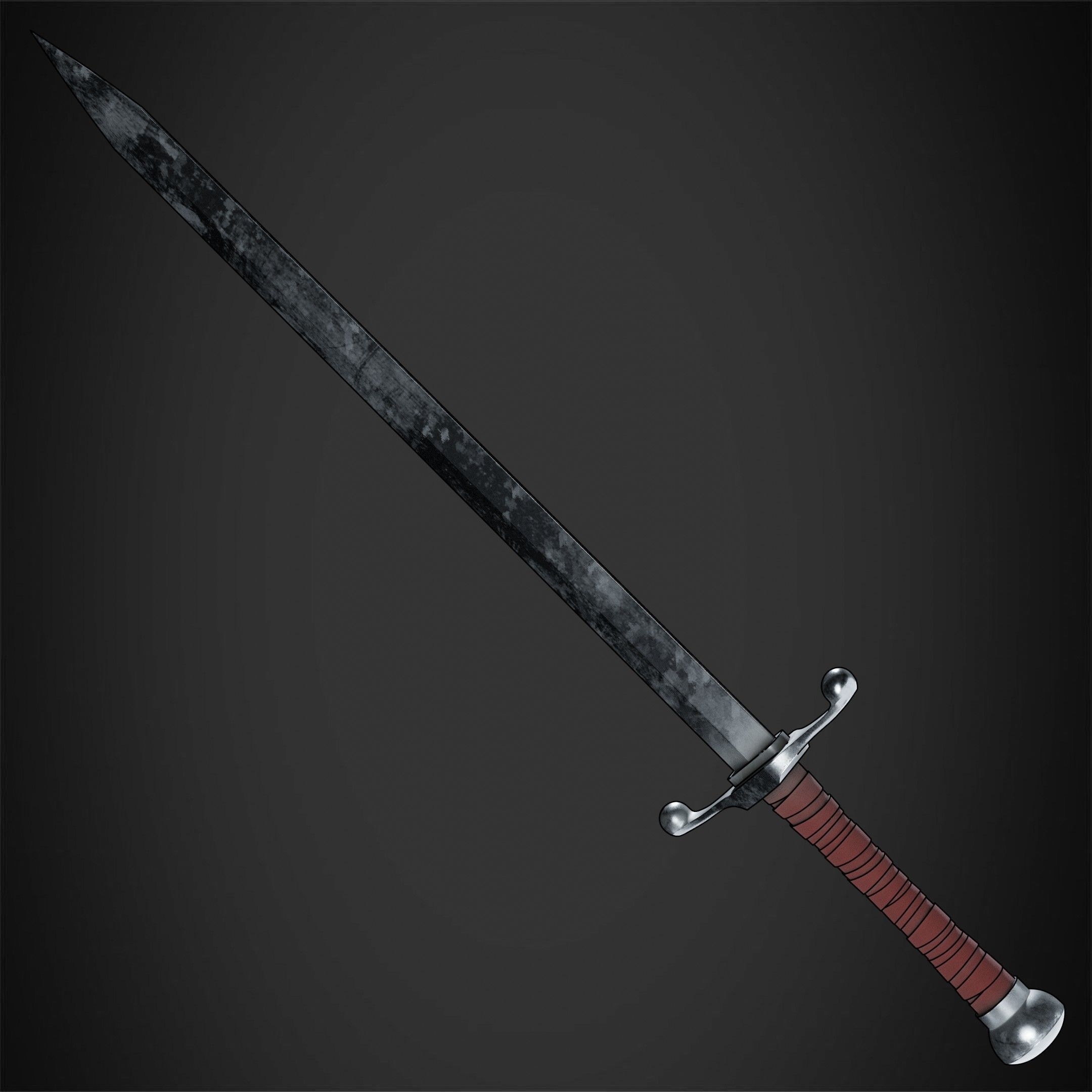 Dragon Ball Trunks Sword and Scabbard for Cosplay 3D Model Collection_6