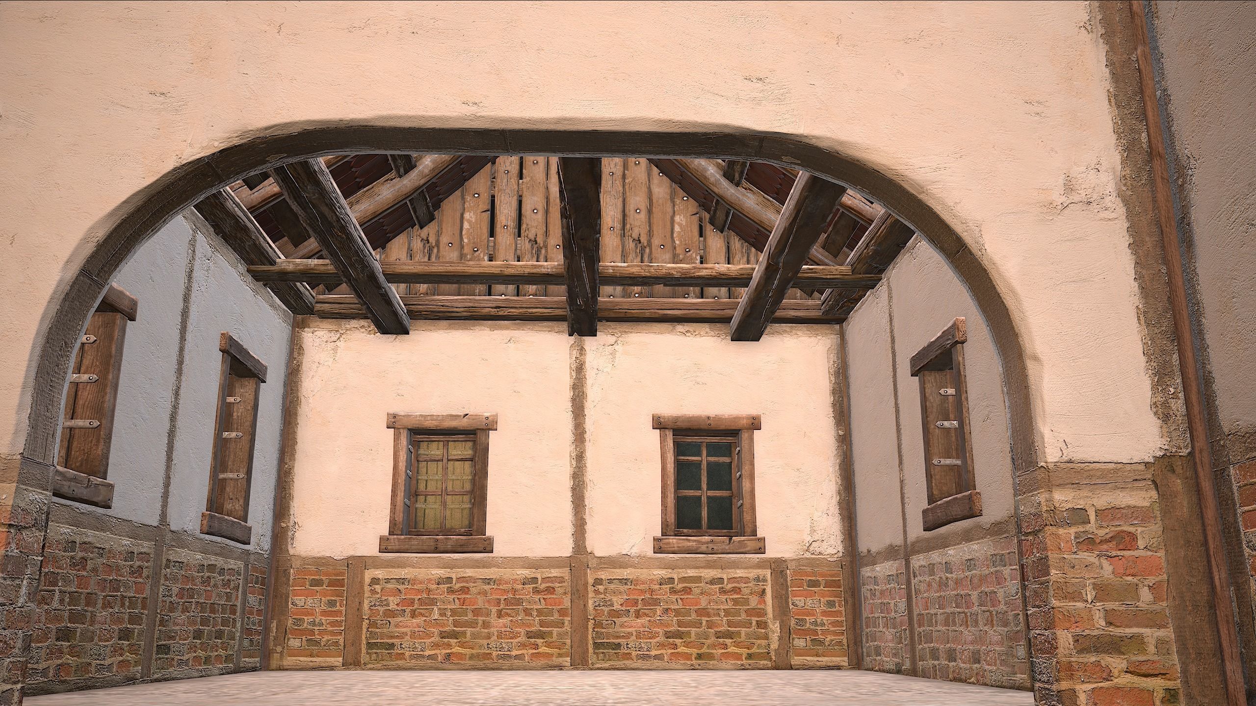 Medieval Buildings Set Low-poly 3D model_45