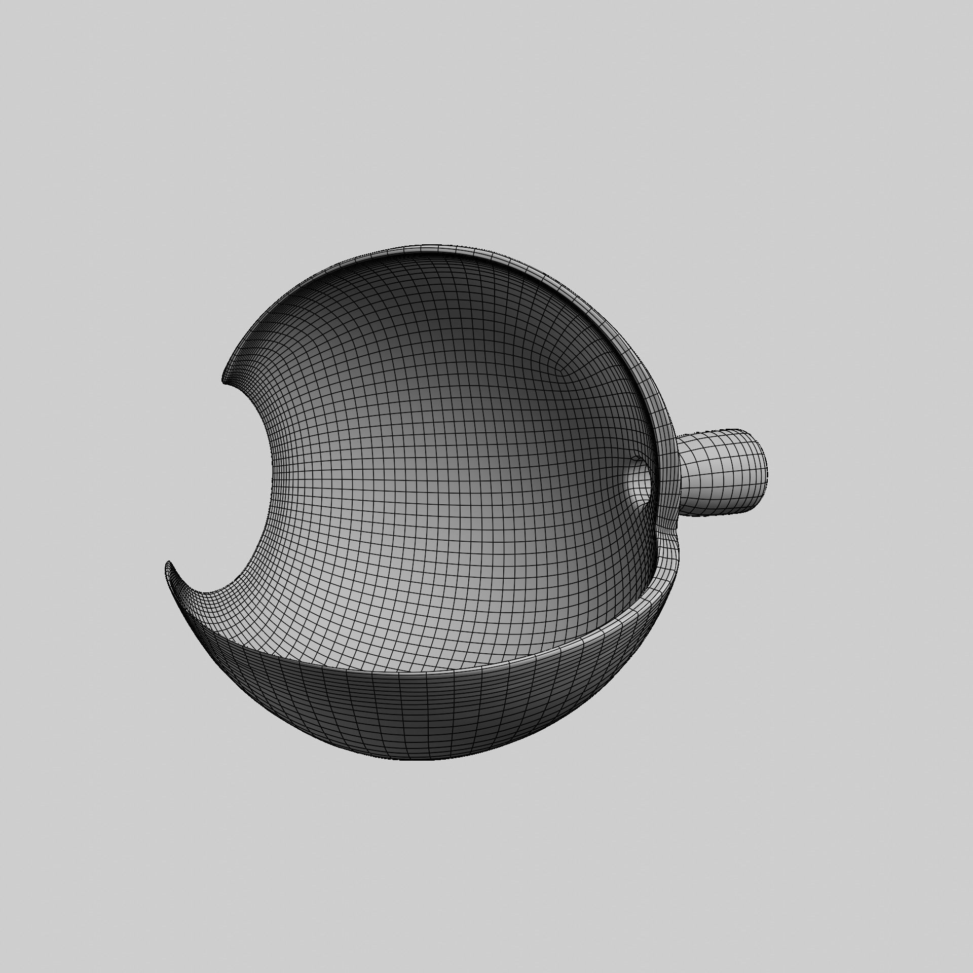 Sectioned eye anatomy model 3D model_31