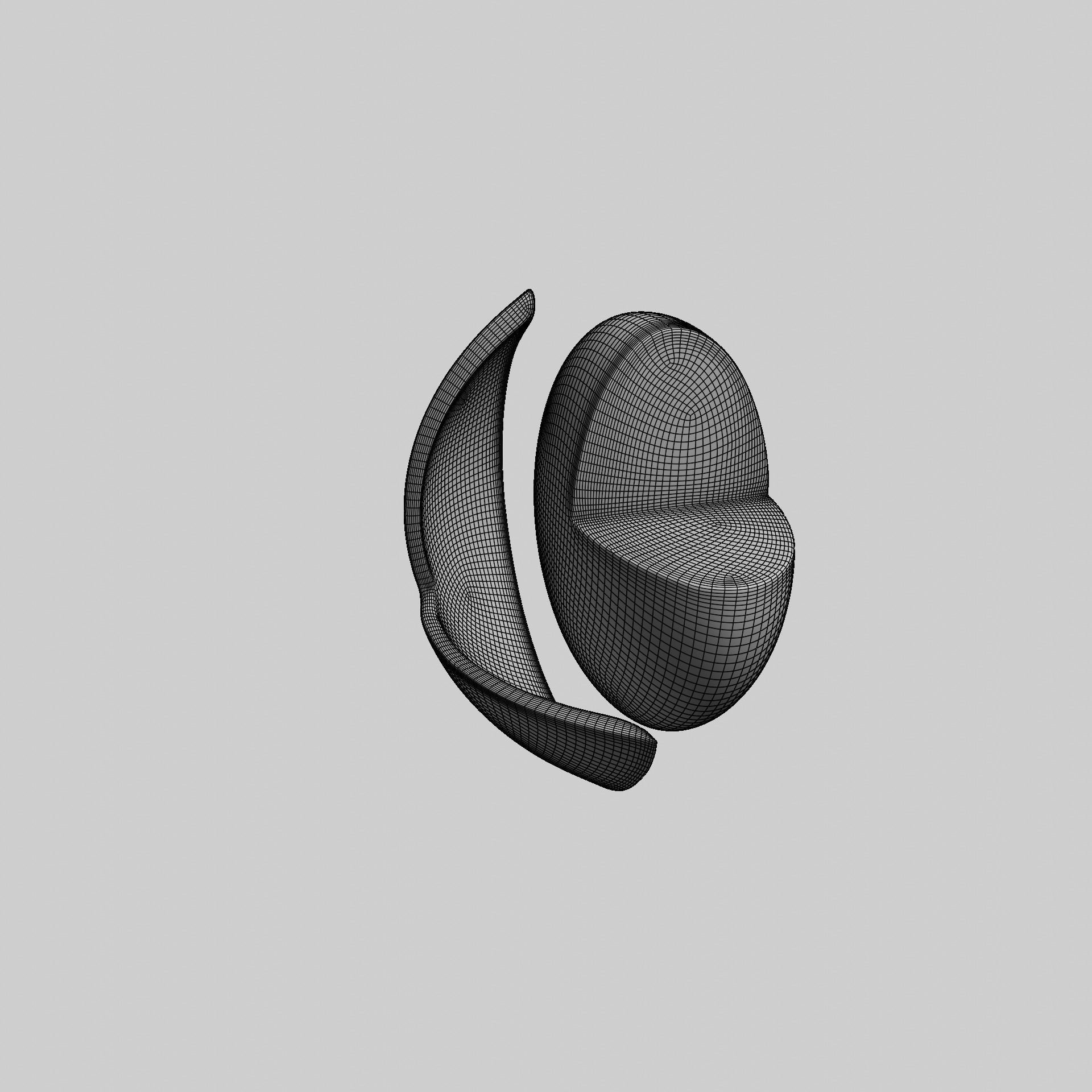 Sectioned eye anatomy model 3D model_22