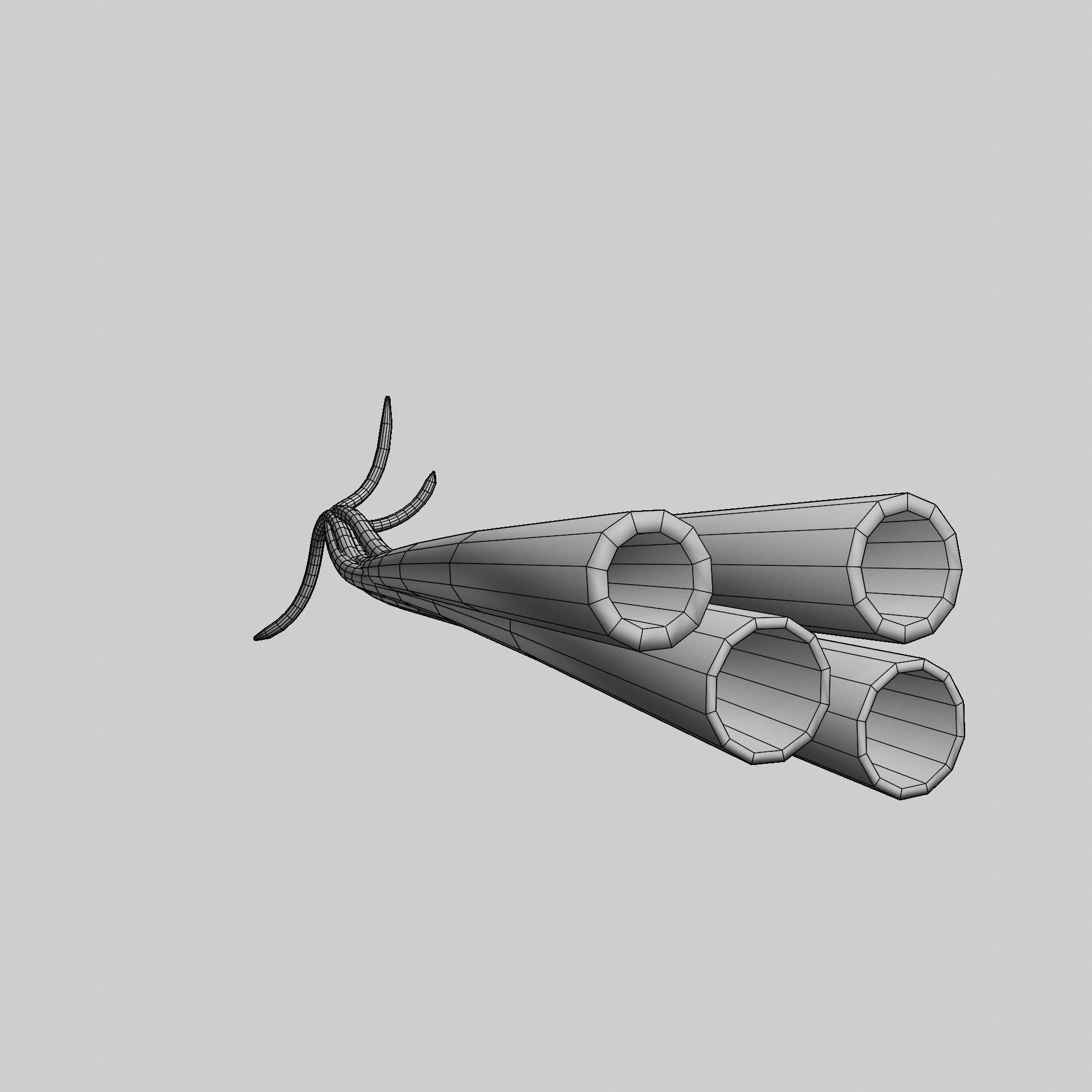 Sectioned eye anatomy model 3D model_32