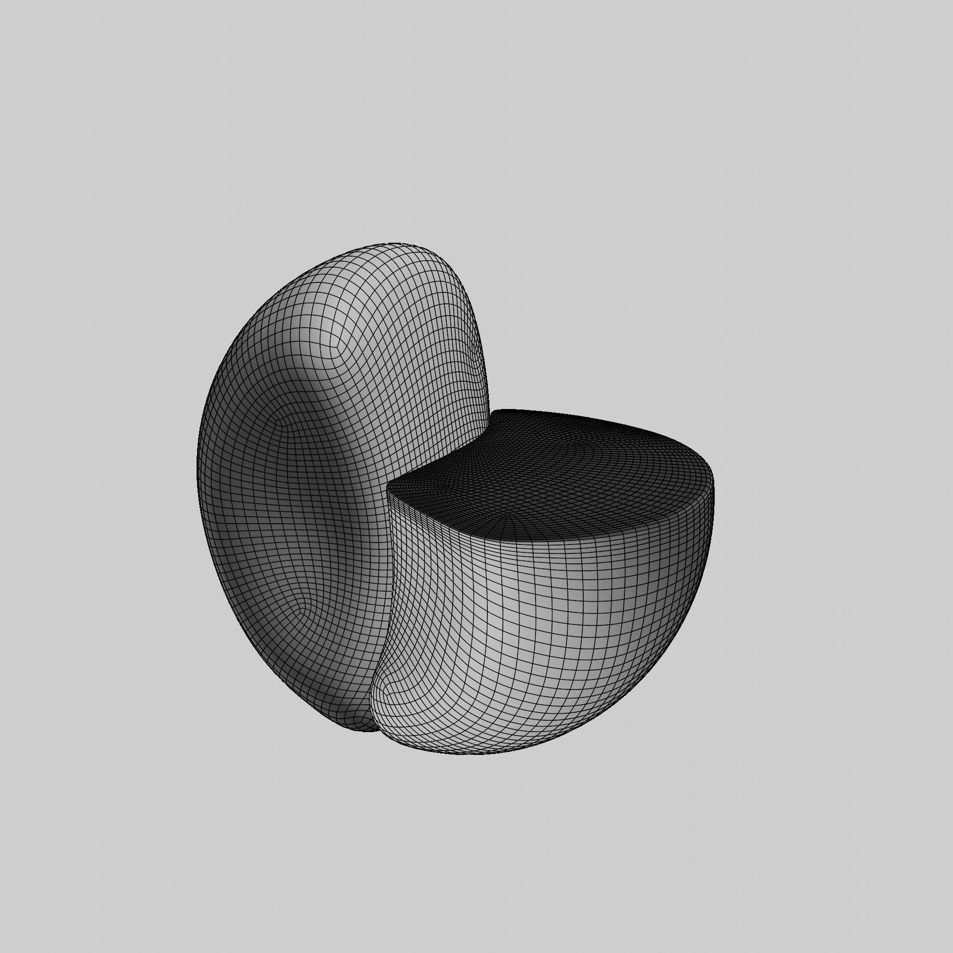 Sectioned eye anatomy model 3D model_23