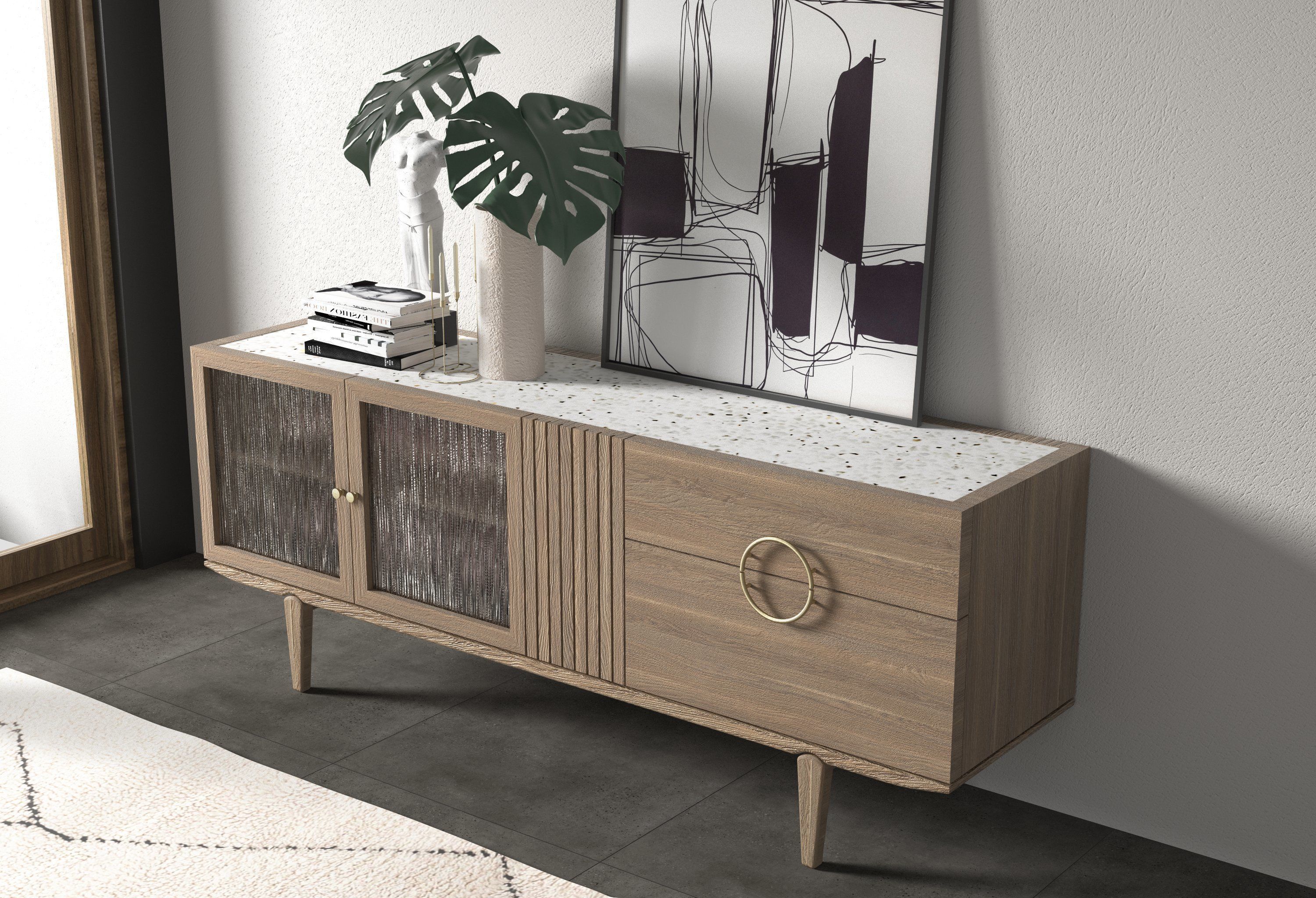 Tokyo sideboard Low-poly 3D model_2