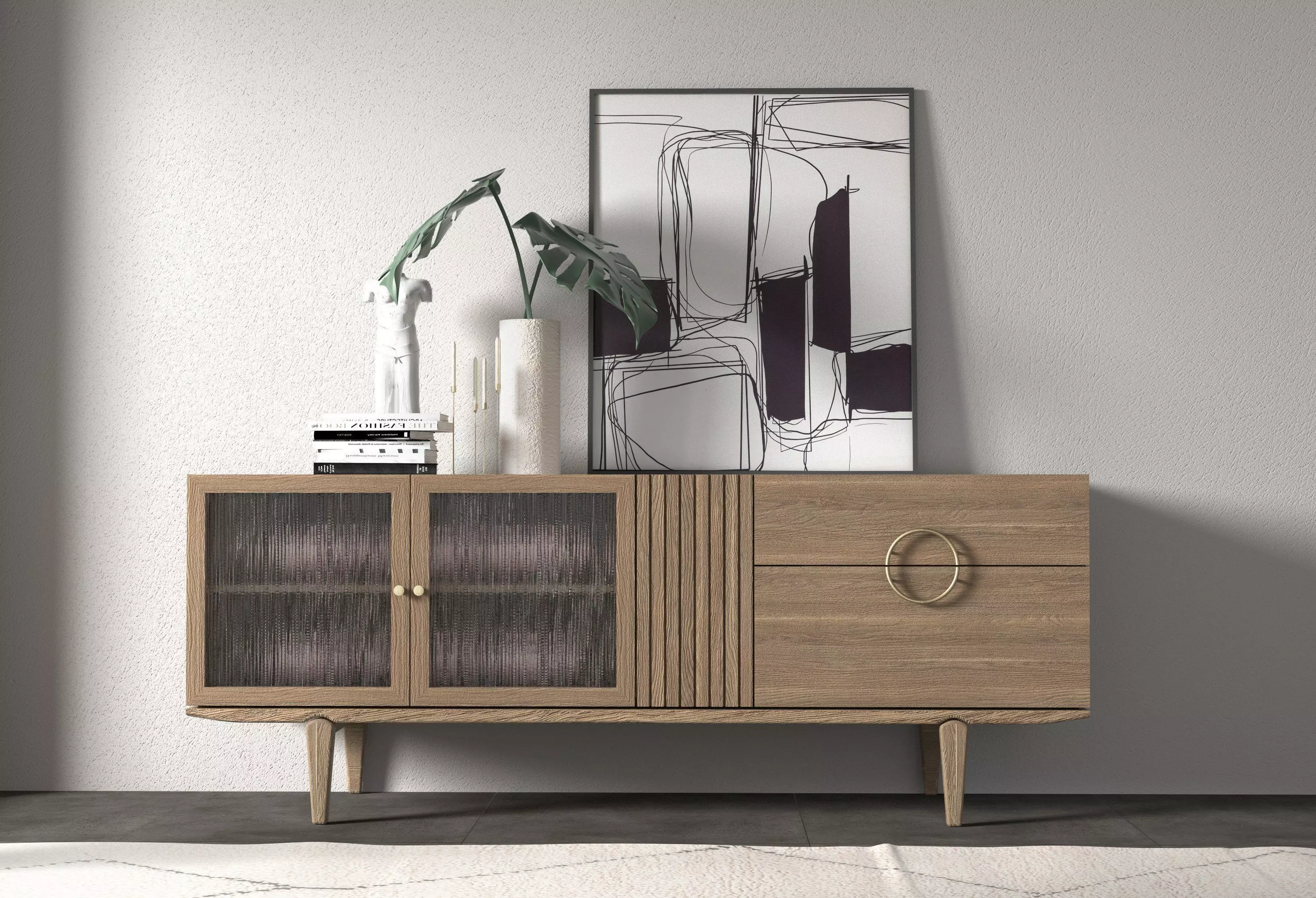 Tokyo sideboard Low-poly 3D model_0