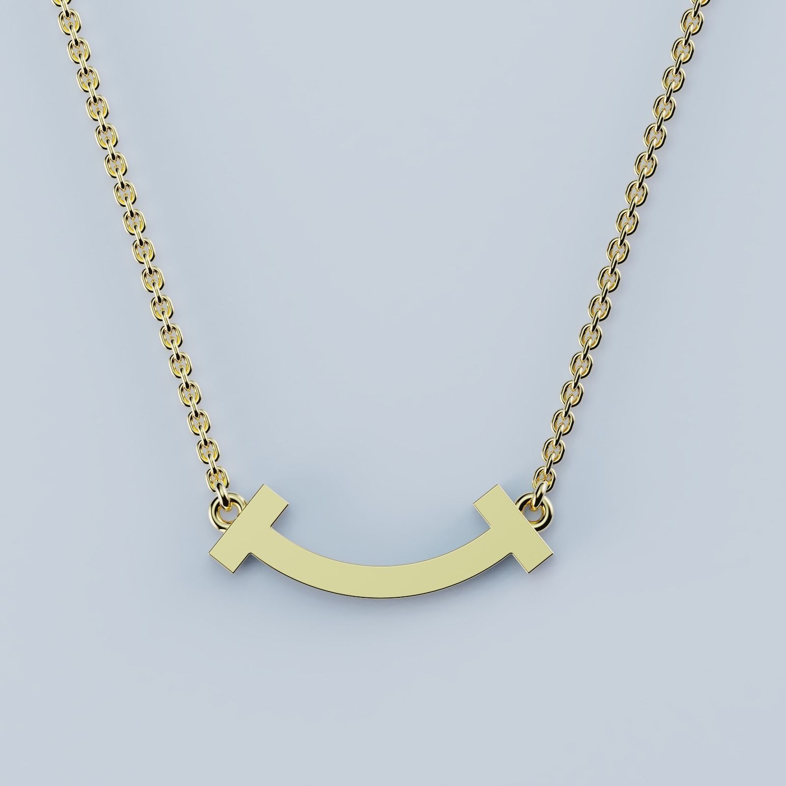 Smile Pendant T 3D print model_3