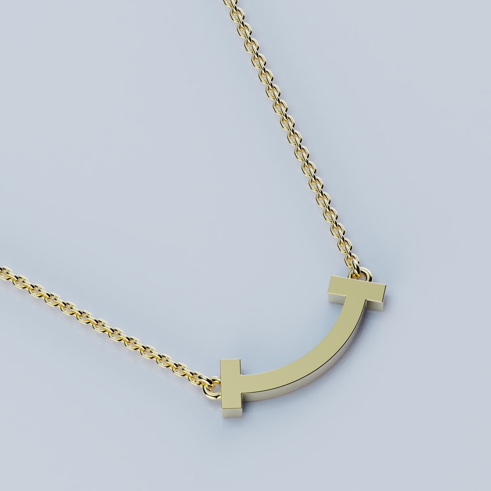 Smile Pendant T 3D print model_4