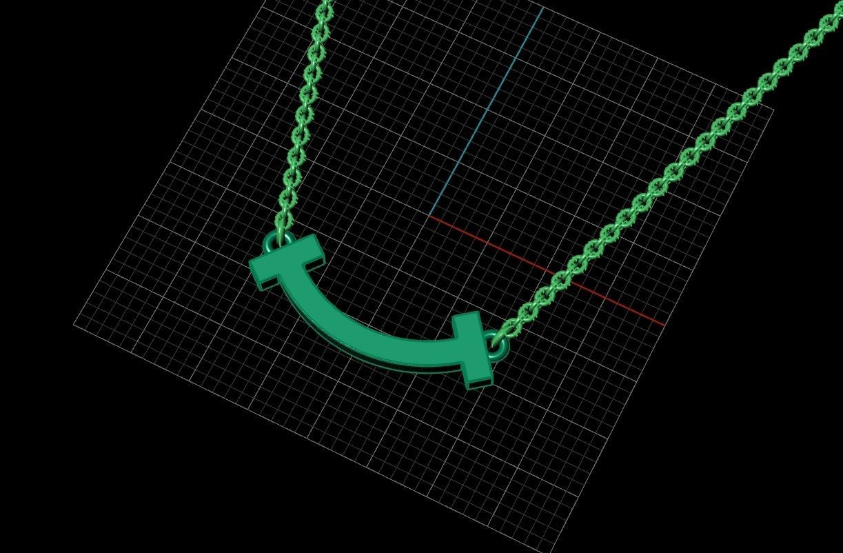 Smile Pendant T 3D print model_7