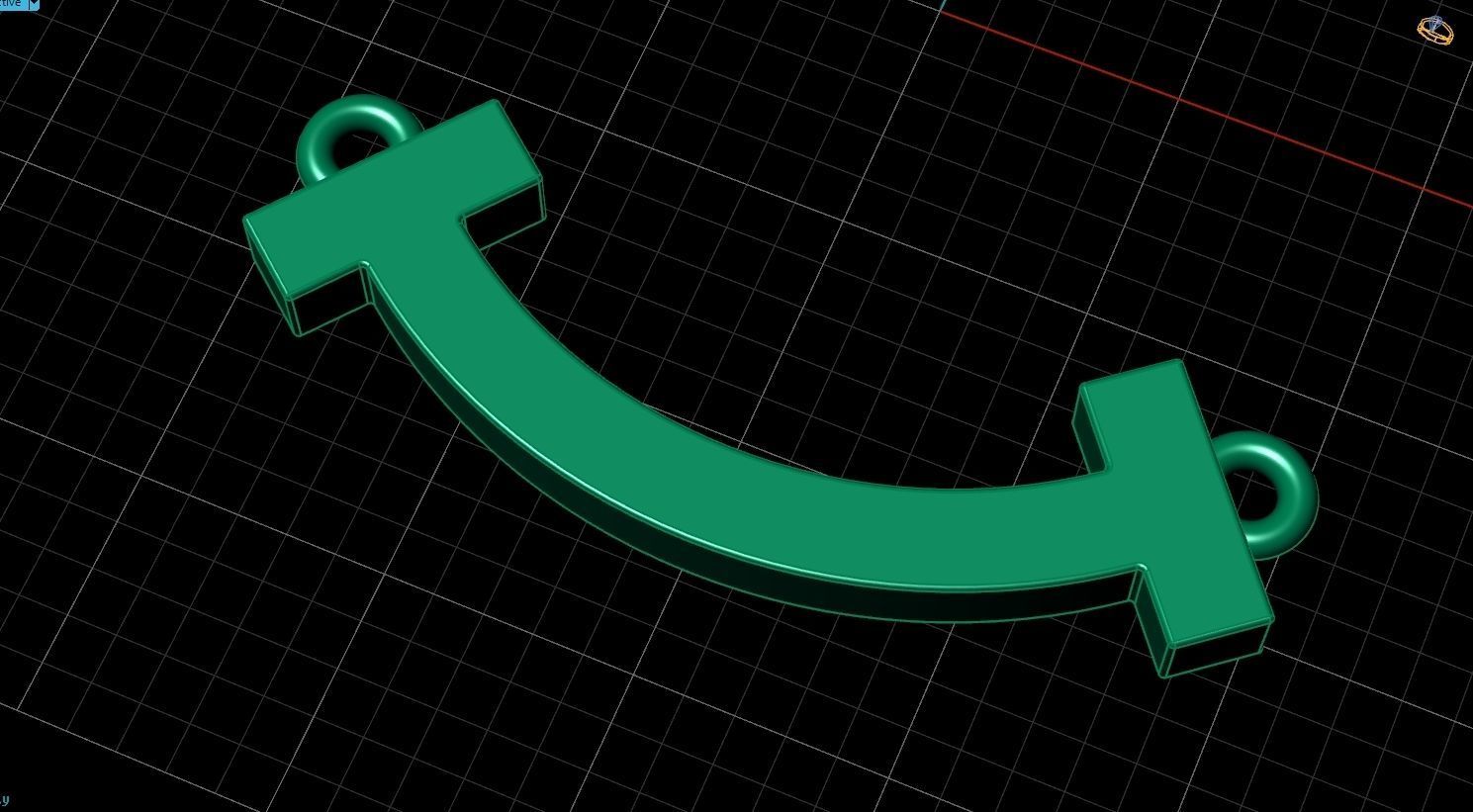 Smile Pendant T 3D print model_11