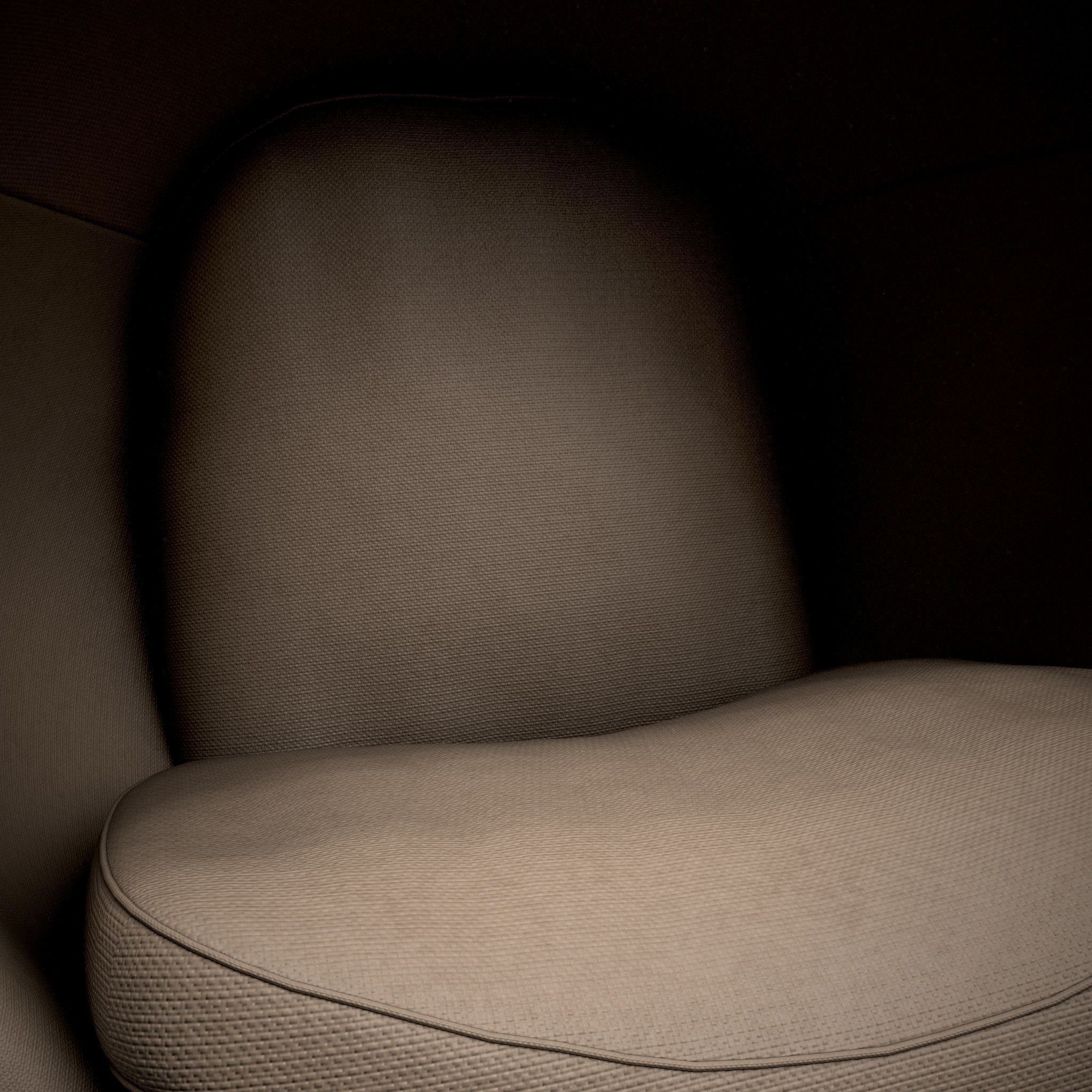 Balloon Chair Low-poly 3D model_4