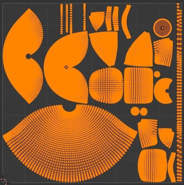 Balloon Chair Low-poly 3D model_6