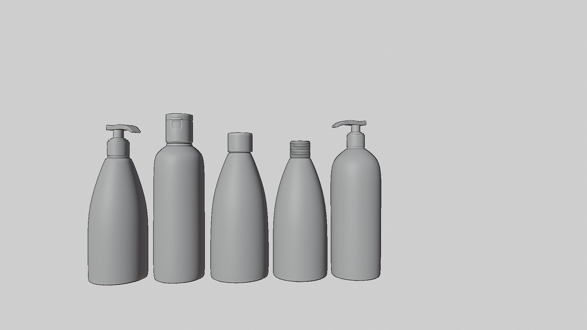 Cosmetic Bottle Set 3D model 3D model_4