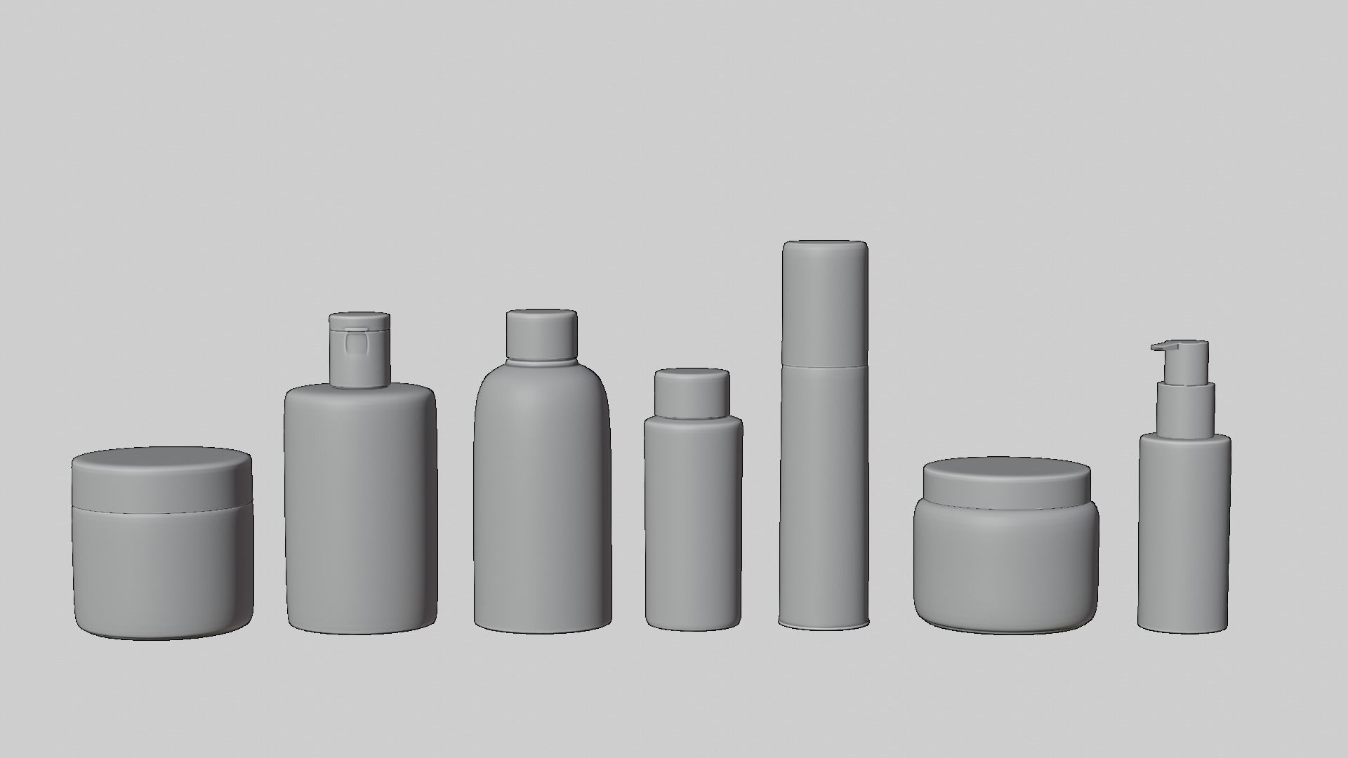 Cosmetic Bottle Set 3D model 3D model_5