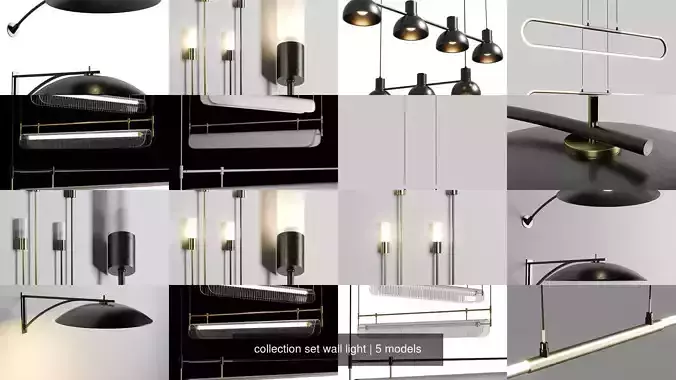 collection set wall light 