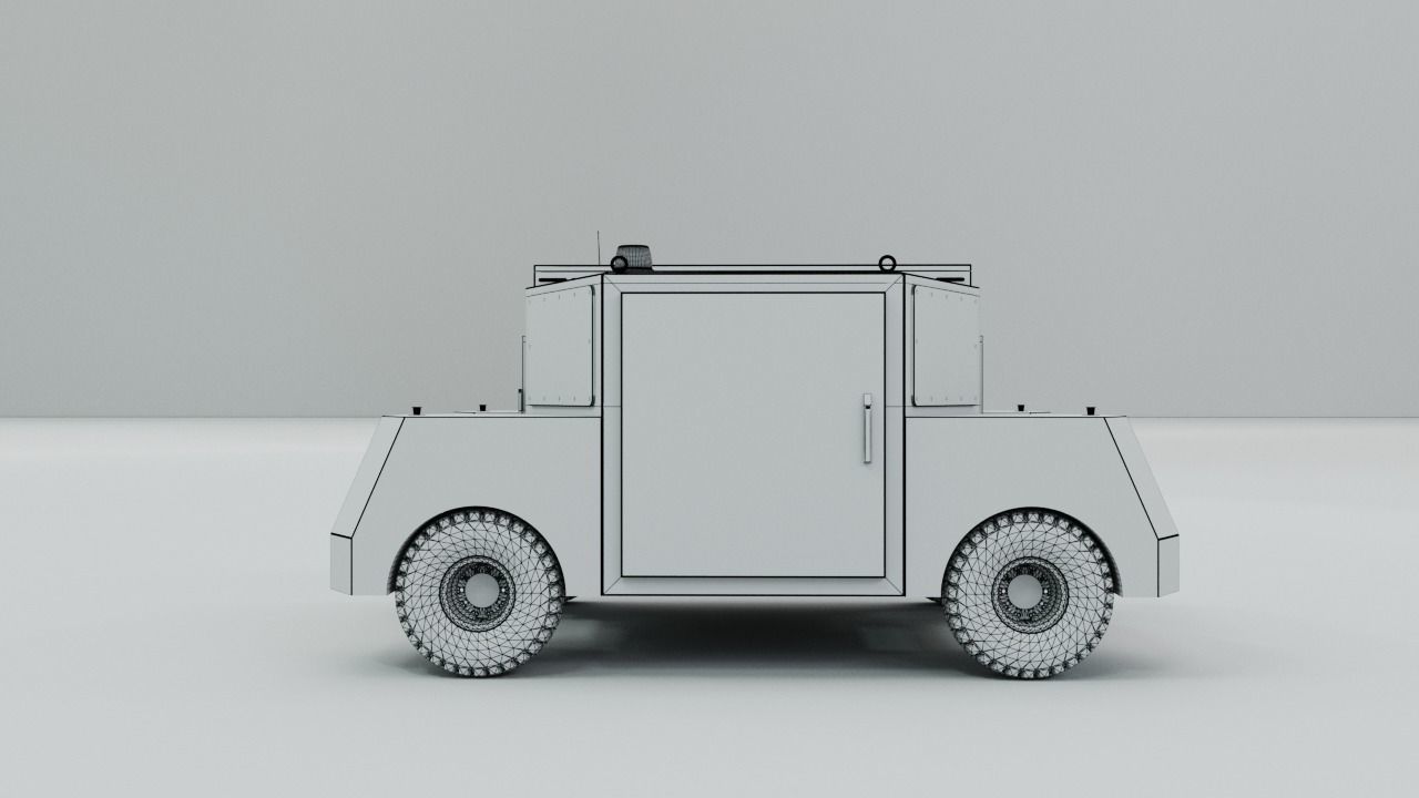 Electric Maneuver-Shunting Vehicle - Railway and Road 3D model_3