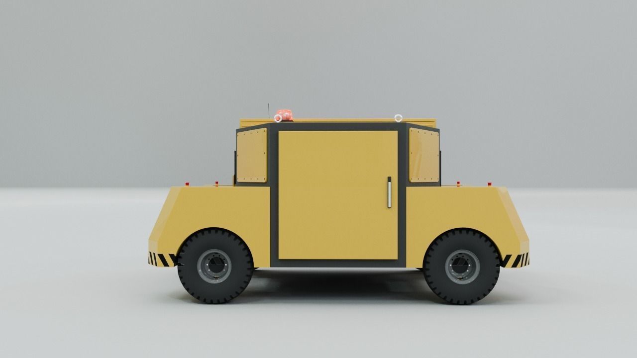 Electric Maneuver-Shunting Vehicle - Railway and Road 3D model_2