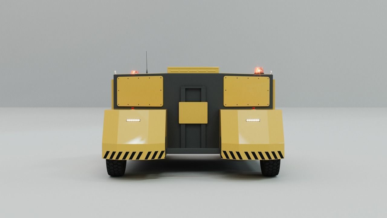 Electric Maneuver-Shunting Vehicle - Railway and Road 3D model_4