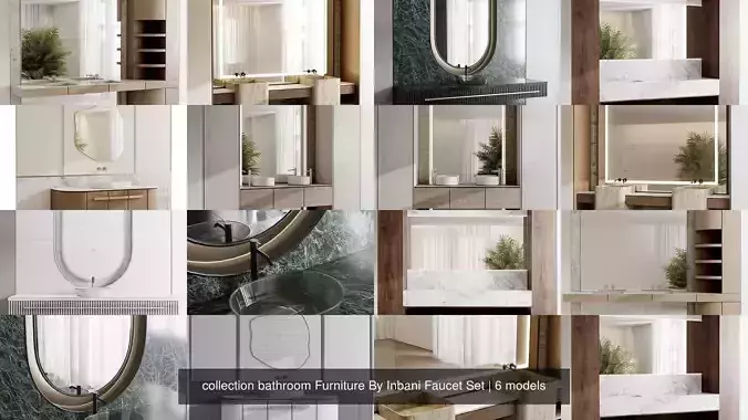 collection bathroom Furniture By Inbani Faucet Set