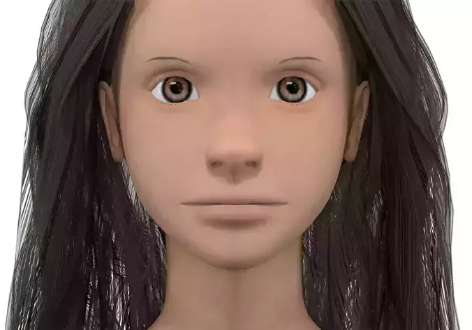 Girl with black hair