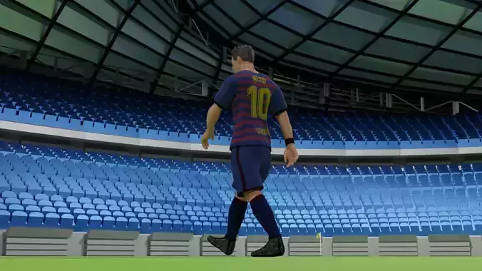 Messi Animation 3D - Dancing - Blender