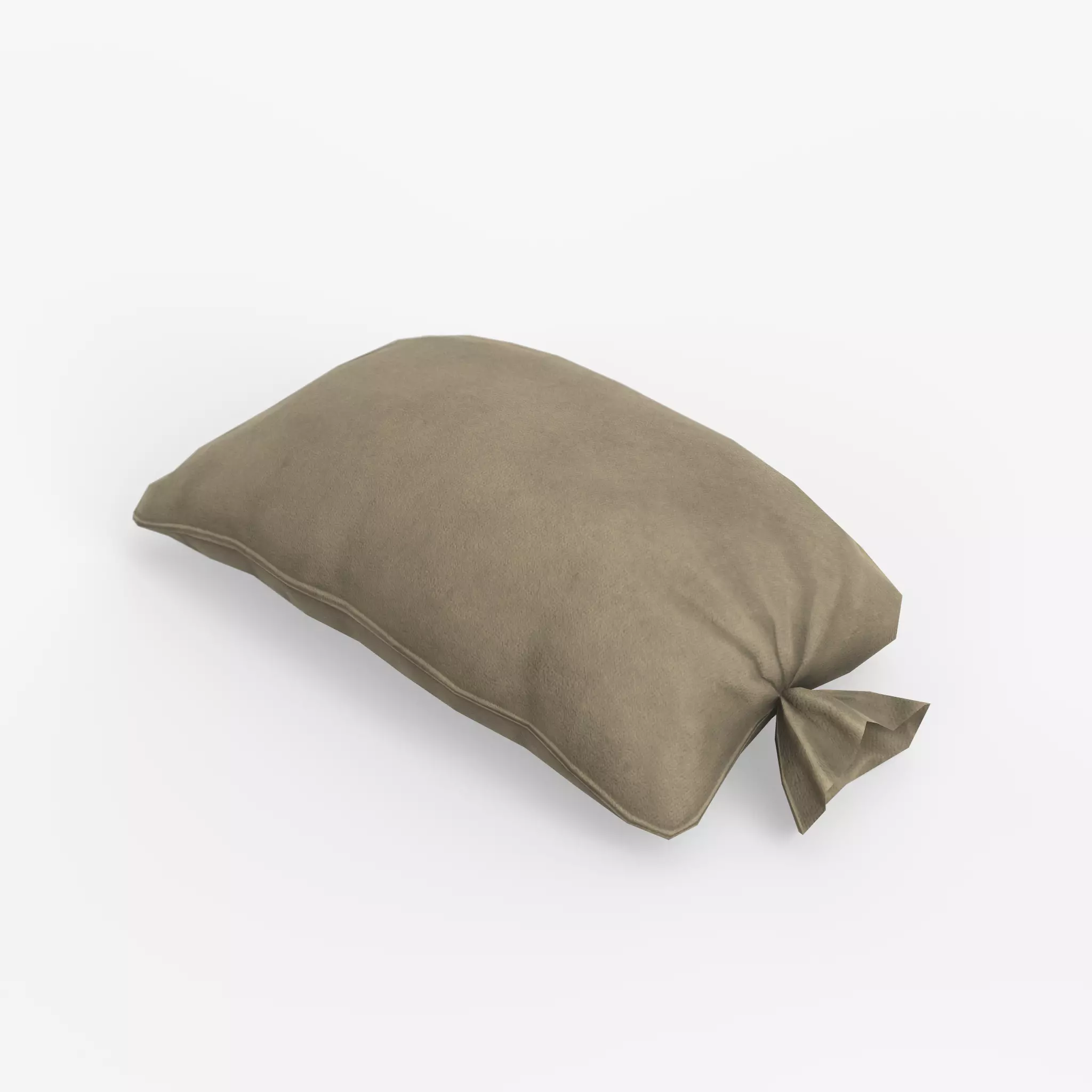 Sandbag Low Poly Low-poly 3D model_0