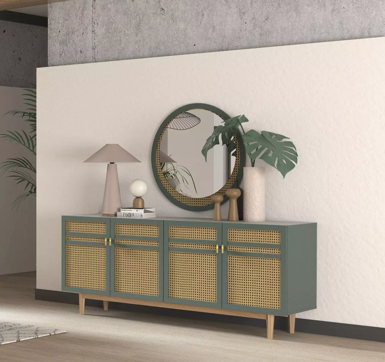 Adrea Sideboard Low-poly 3D model