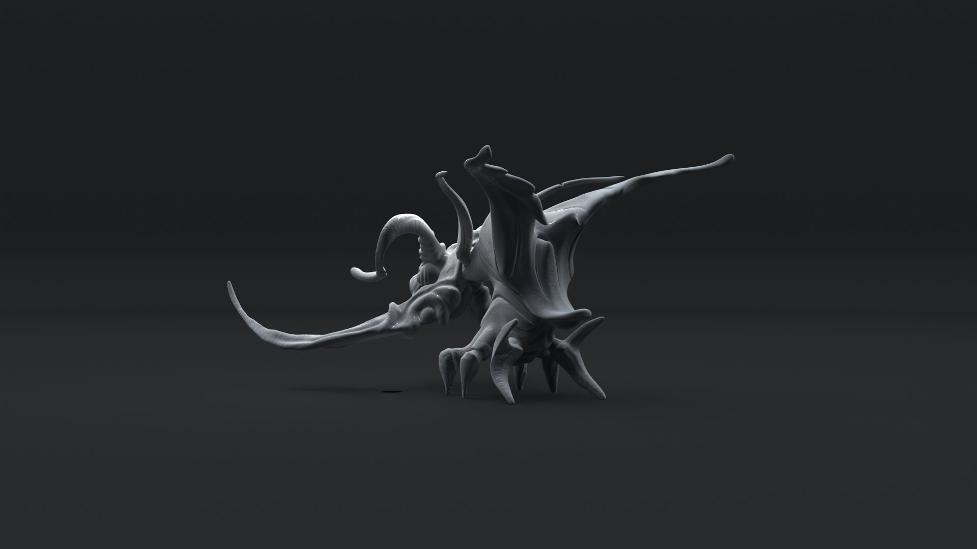 Monster insect 3D print model_3