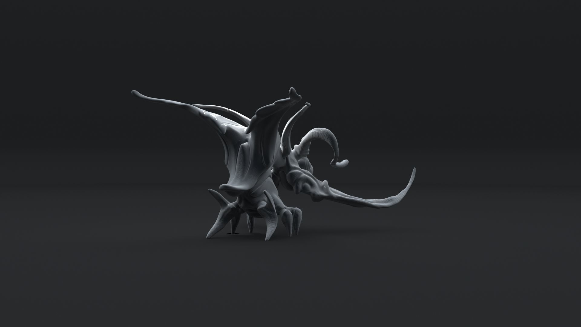 Monster insect 3D print model_1