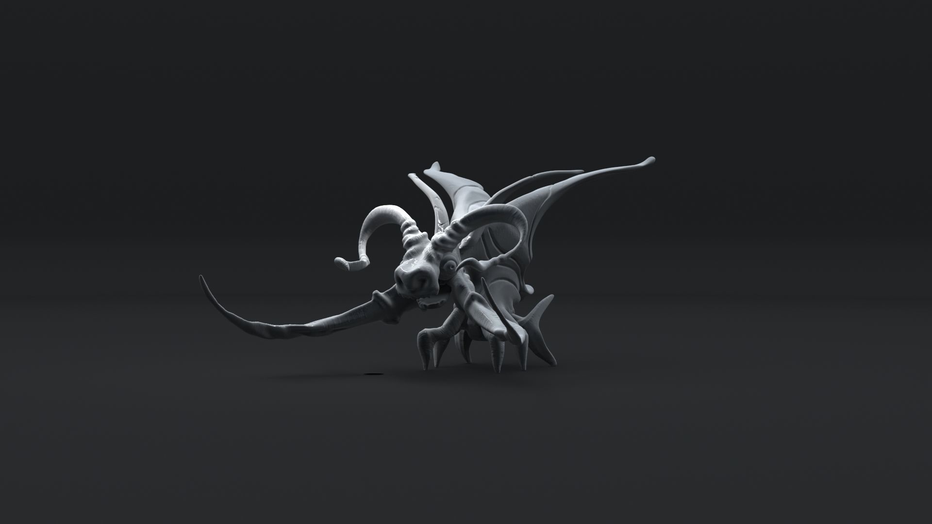 Monster insect 3D print model_6