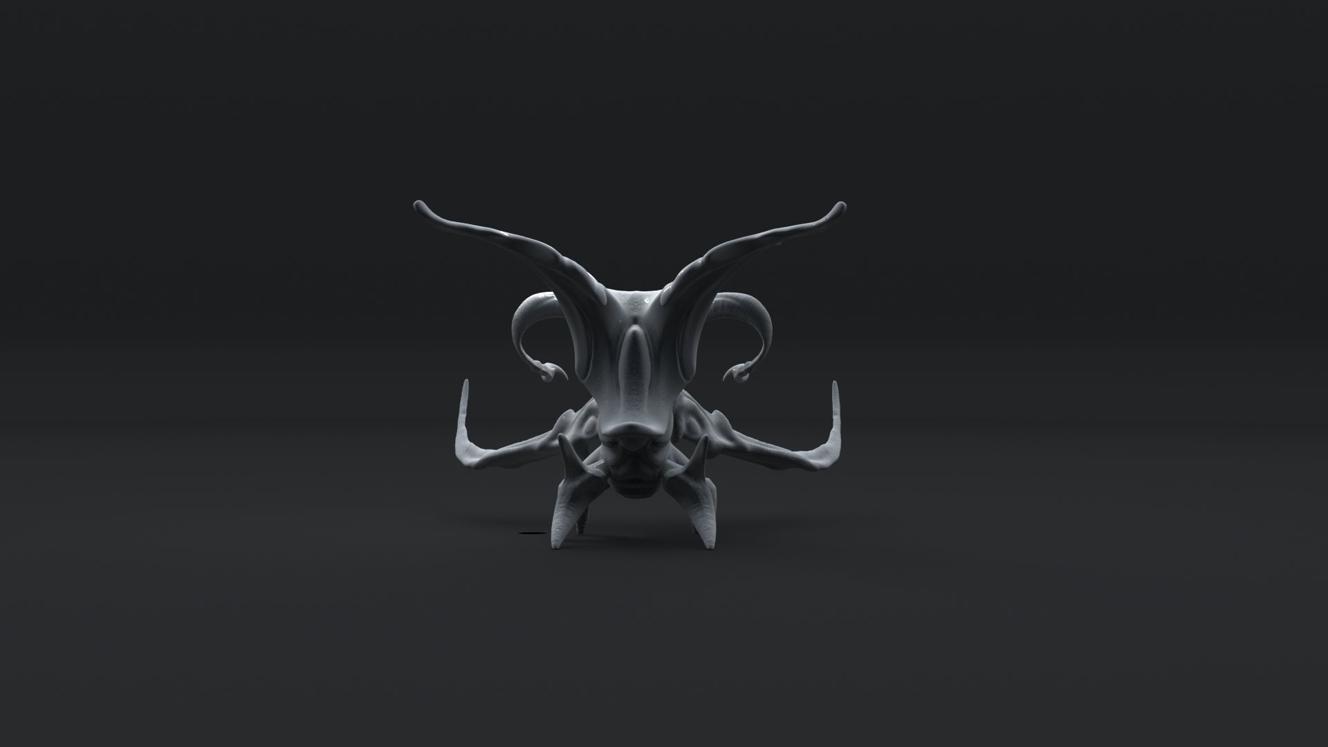 Monster insect 3D print model_2