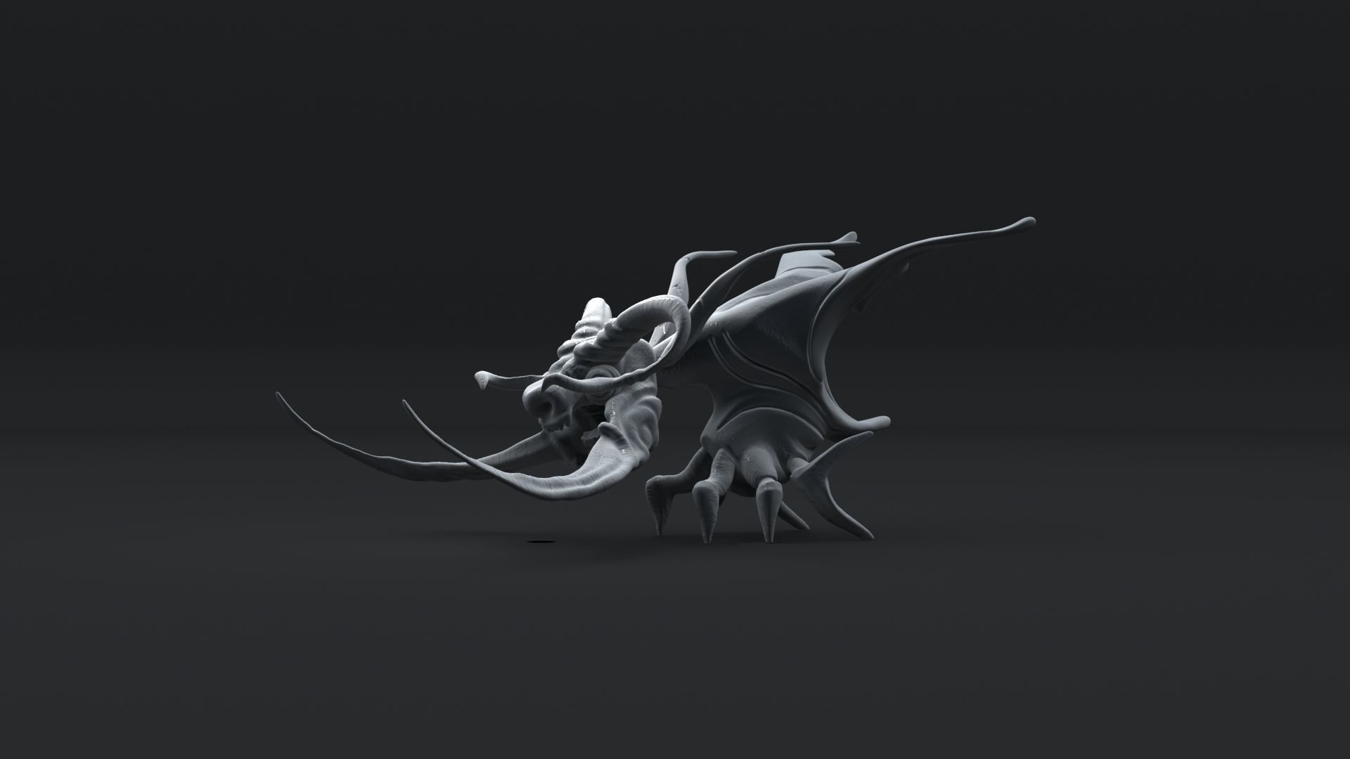 Monster insect 3D print model_5