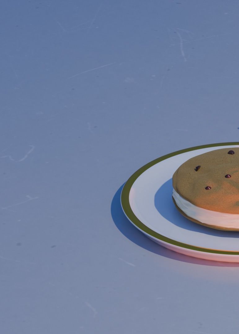 Ice cream cookie 3D model_4