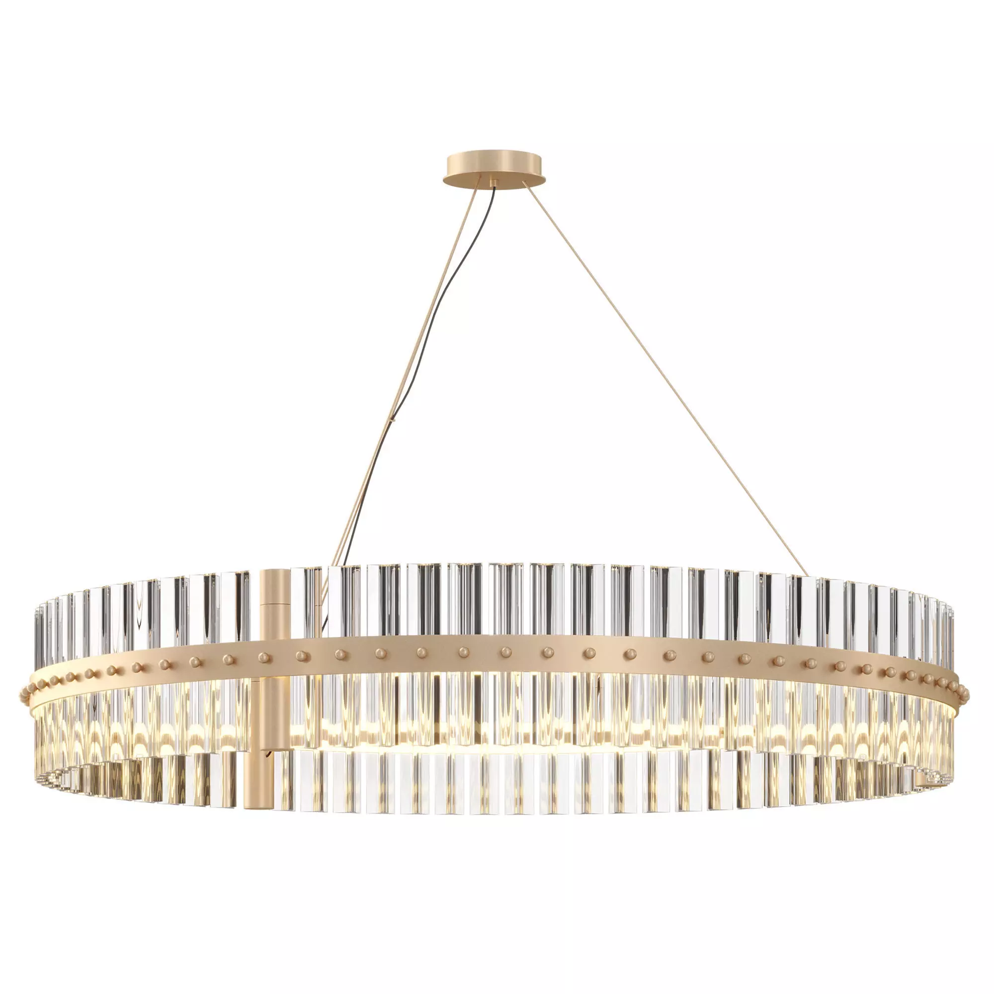  Designer LED chandelier with string suspension NOVEL  3D model_0