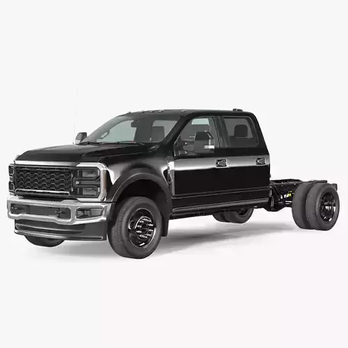 Black Chassis Cab Four Doors