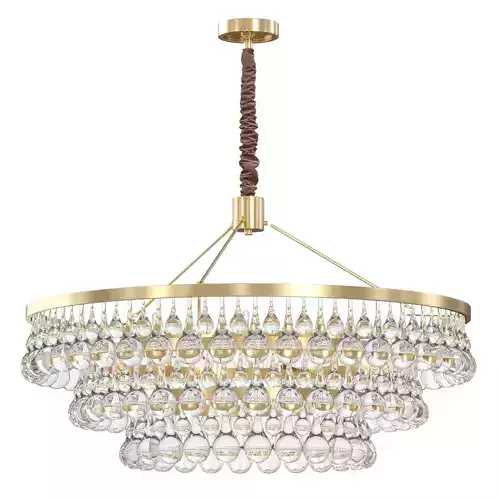 Designer chandelier with glass drops IMOLA