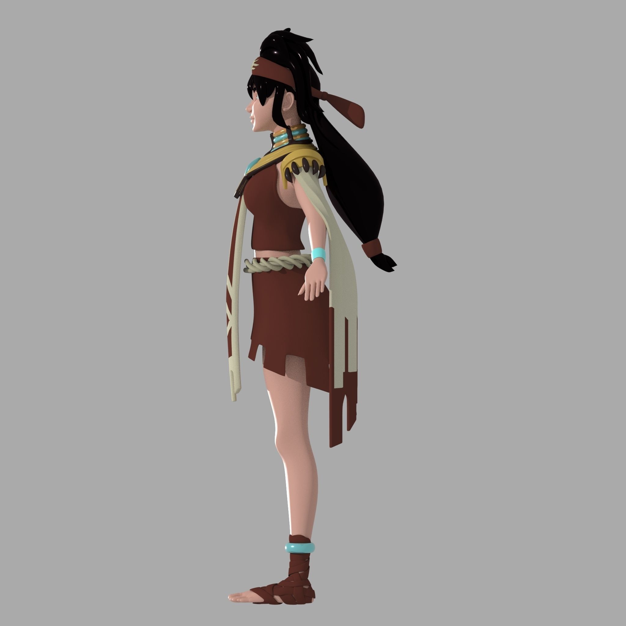 Mathilda Mobile Legend Low-poly 3D model_2