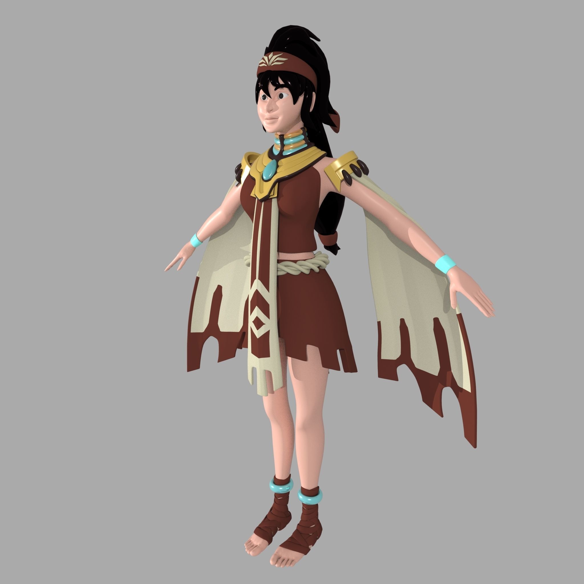Mathilda Mobile Legend Low-poly 3D model_1