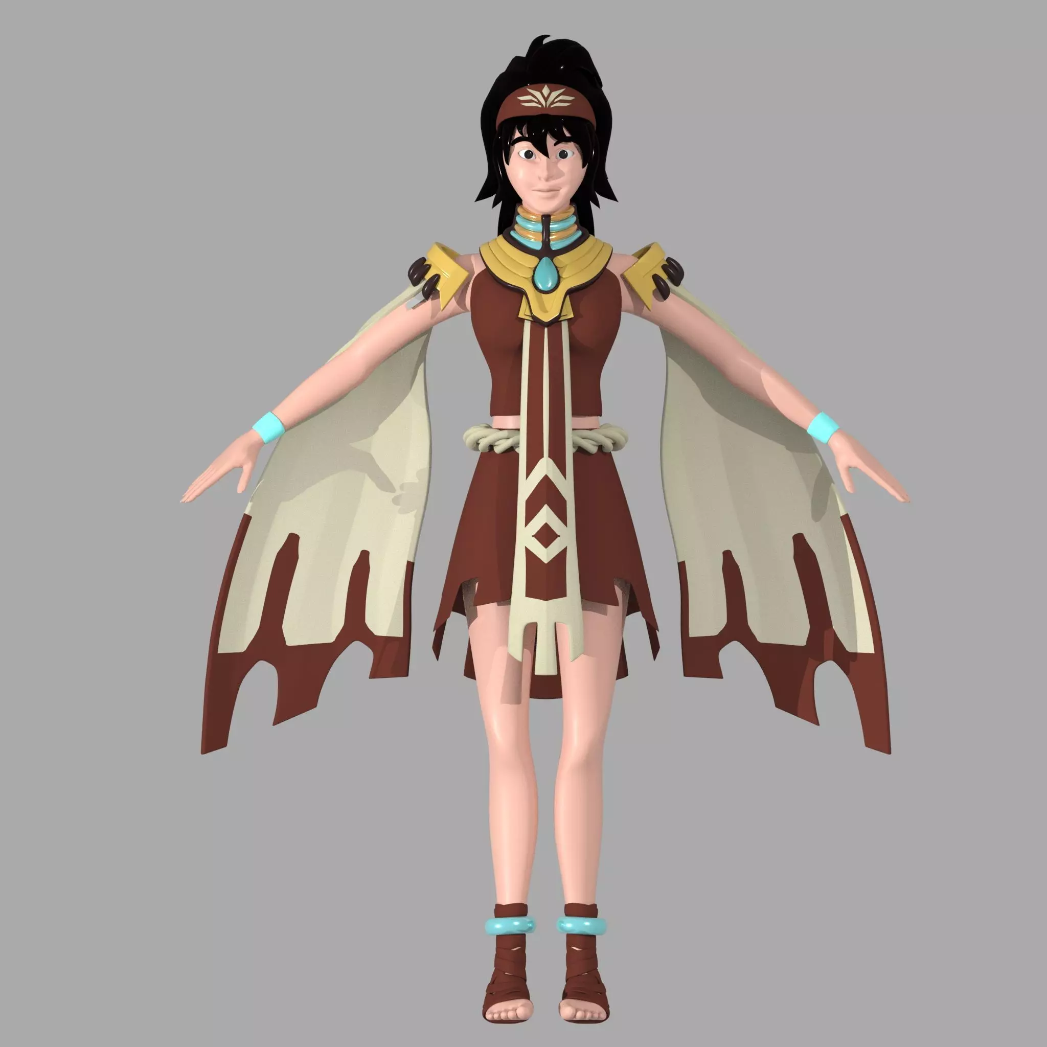 Mathilda Mobile Legend Low-poly 3D model_0