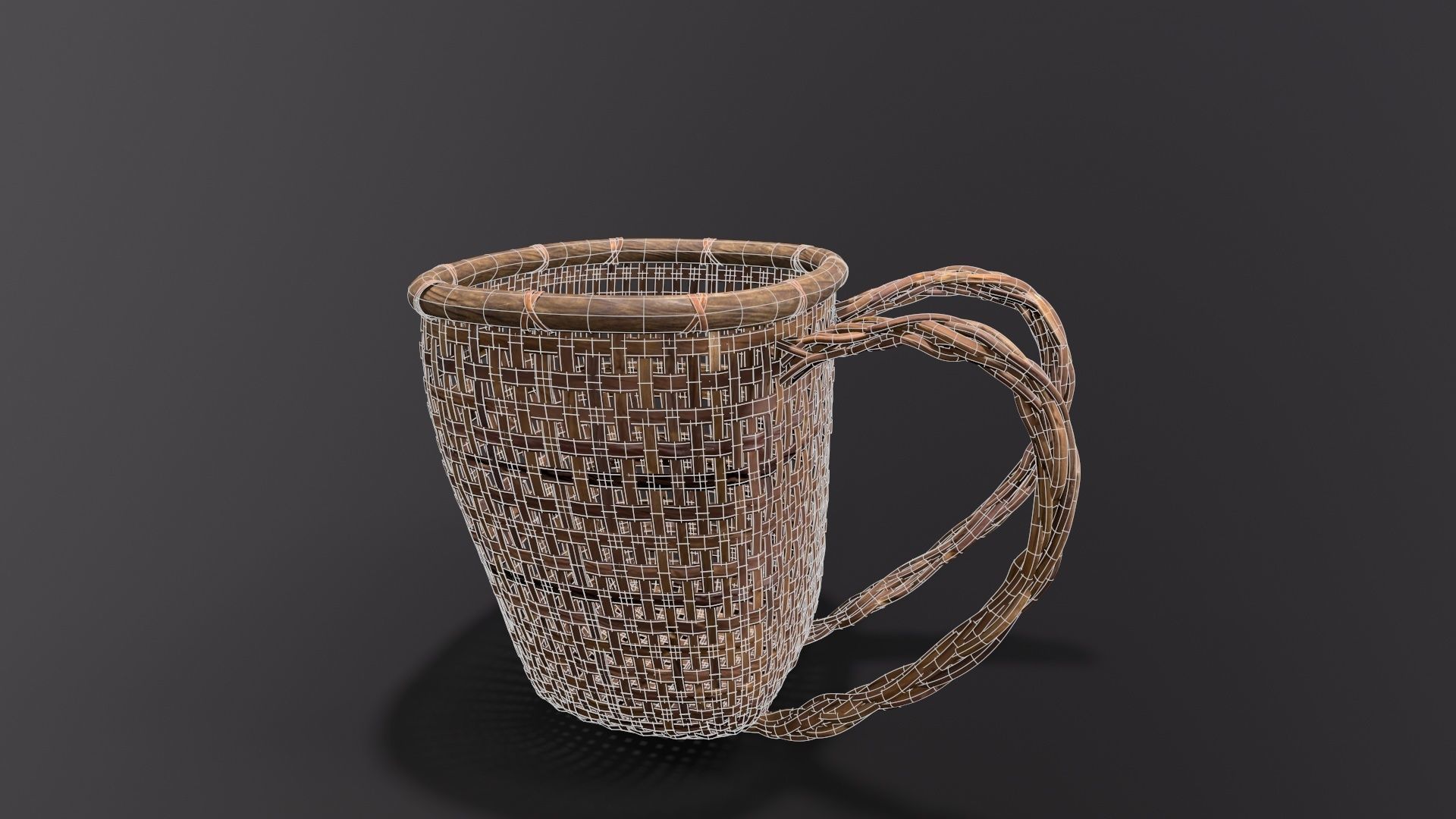 Baskets Pack  Low-poly 3D model_6