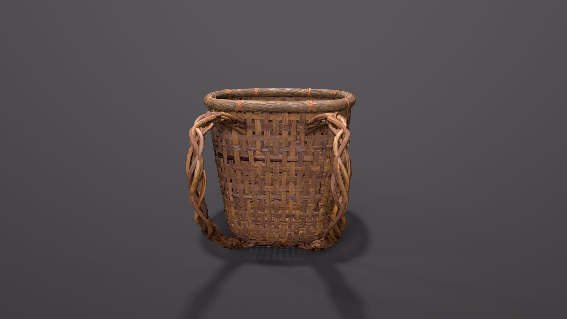Baskets Pack  Low-poly 3D model_4