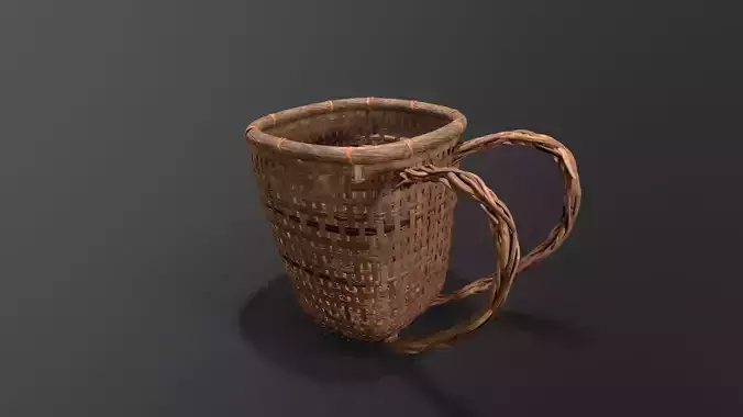 Baskets Pack  Low-poly 3D model