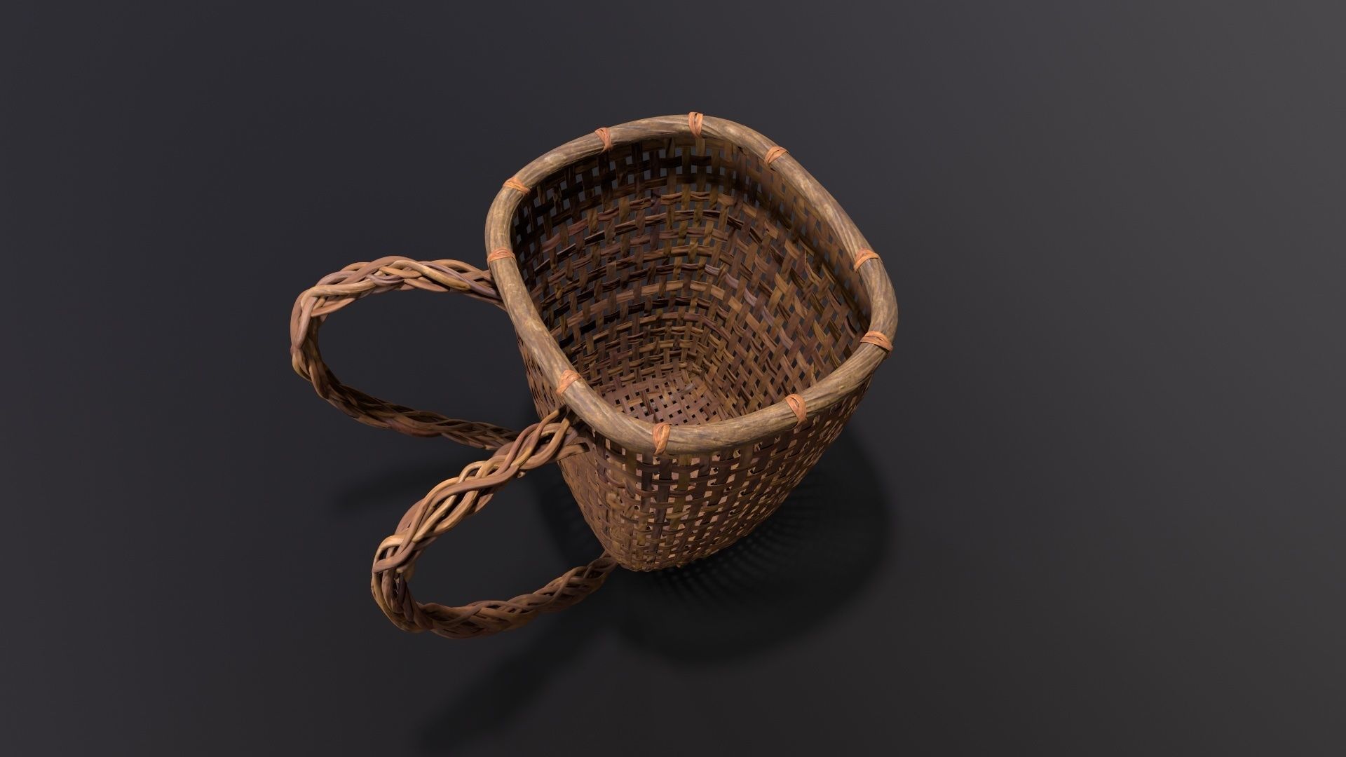 Baskets Pack  Low-poly 3D model_2