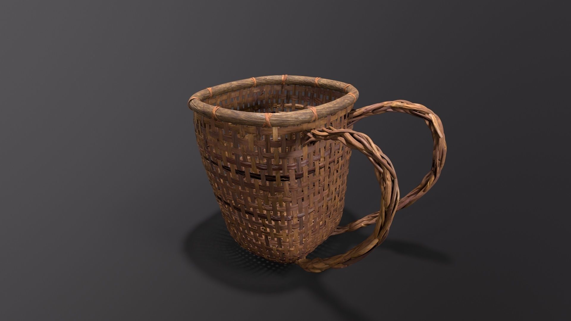 Baskets Pack  Low-poly 3D model_1