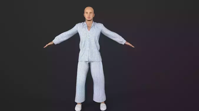 patient Low-poly 3D model